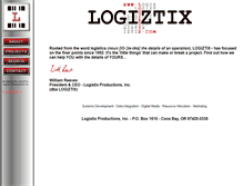 Tablet Screenshot of logiztix.com